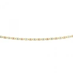 LUXURMAN Solid 14K Yellow Gold Valentino Chain For Women 2.1mm Wide