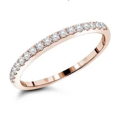 Luxurman Stackable 14K White Gold Thin Diamond Wedding Band For Women 0.25c -Fashion Accessories Shop luxurman stackable rings 14k gold thin diamond wedding band for women 025c ro