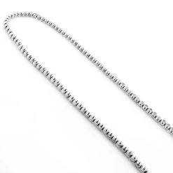 Men's 10K White Gold Ball Moon Cut Chain 4mm -Fashion Accessories Shop mens gold chains white gold ball moon cut chain 10k 4 mm 2