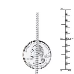 Men's Miami 14K White Gold Cuban Link Curb Chain 2.5mm 22-40in -Fashion Accessories Shop miami white gold cuban link curb chain 14k 25mm 22 40in rulerwh