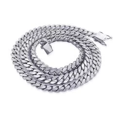 Miami 14K White Gold Cuban Link Curb Chain 8.4mm 22-40in 11 Miami 14K White Gold Cuban Link Curb Chain 8.4mm 22-40in -Fashion Accessories Shop miami white gold cuban link curb chain 14k 84mm 22 40in 4