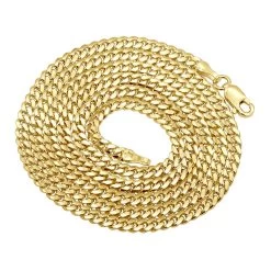 Miami 14K Yellow Gold Cuban Link Curb Chain For Men 2.5mm 22-40in -Fashion Accessories Shop miami yellow gold cuban link curb chain 14k 25mm 22 40in backye