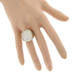 Moonstone 14K Yellow Gold Diamond White Moonstone Ring 17.2 12 Moonstone 14K Yellow Gold Diamond White Moonstone Ring 17.2 -Fashion Accessories Shop moonstone jewelry 14k diamond white moonstone ring 172 p 6086 bodye