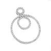 Multi Circle Diamond Pendant 0.55ct 14K White Gold -Fashion Accessories Shop multi circle diamond pendant 061ct 14k gold wh