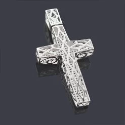 Pave Diamond Cross Pendant 1.48ct Sterling Silver 6 Pave Diamond Cross Pendant 1.48ct Sterling Silver -Fashion Accessories Shop pave diamond cross pendant 148ct sterling silver p 43317back