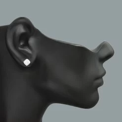 Pave Diamond Earrings In Sterling Silver 0.05ct -Fashion Accessories Shop pave diamond earrings in sterling silver 005ct p 49449bod