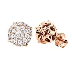 Pave Diamond Stud Earrings 0.9ct 14K White Gold 9 Pave Diamond Stud Earrings 0.9ct 14K White Gold -Fashion Accessories Shop pave diamond stud earrings 09ct 14k gold ro