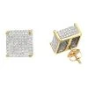 1 Carat Pave Diamond Stud Earrings 10K Yellow Gold Cube Shape 1 1 Carat Pave Diamond Stud Earrings 10K Yellow Gold Cube Shape -Fashion Accessories Shop pave diamond stud earrings 10k 095ct p 43212 ye