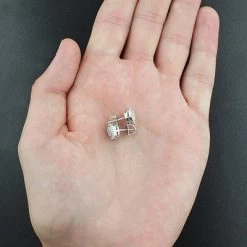 Pave Diamond Stud Earrings In Sterling Silver 0.26ct -Fashion Accessories Shop pave diamond stud earrings in sterling silver 026ct p 46813back