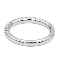 Thin Pave Diamond Wedding Band 0.86ct 14K White Gold -Fashion Accessories Shop pave diamond wedding band 086ct 14k gold backwh