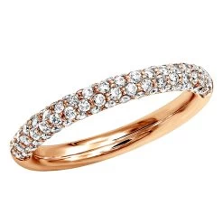 Thin Pave Diamond Wedding Band 0.86ct 14K White Gold -Fashion Accessories Shop pave diamond wedding band 086ct 14k gold ro