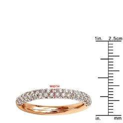 Thin Pave Diamond Wedding Band 0.86ct 14K White Gold -Fashion Accessories Shop pave diamond wedding band 086ct 14k gold rulerro