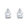 Pear Shape Diamond Stud Earrings 3/4 Carat 14K White Gold 3 Prong Setting -Fashion Accessories Shop pear shape diamond stud earrings 34 carat 14k gold 3 prong setting mainwh