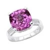 Pink Sapphire 0.55ct Diamond 14K White Gold Cocktail Ring For Women -Fashion Accessories Shop pink sapphire diamond rings 14k gold cocktail ring 046ct p 49141 wh