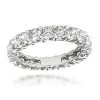Platinum Cushion Cut Diamond Eternity Band Diamond Anniversary Ring 4ct
