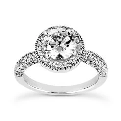 Platinum Diamond Engagement Ring 1.60ct 2.9mm