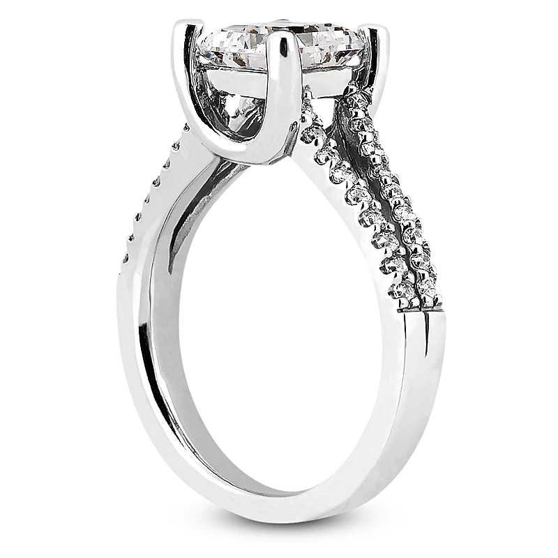 Platinum Diamond Engagement Ring Set 1.43ct 5 Platinum Diamond Engagement Ring Set 1.43ct - Image 3