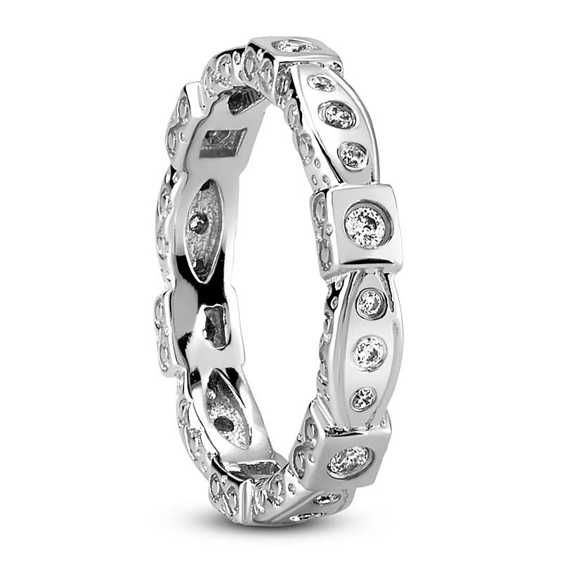 Platinum Diamond Eternity Band 0.24ct 4 Platinum Diamond Eternity Band 0.24ct - Image 2