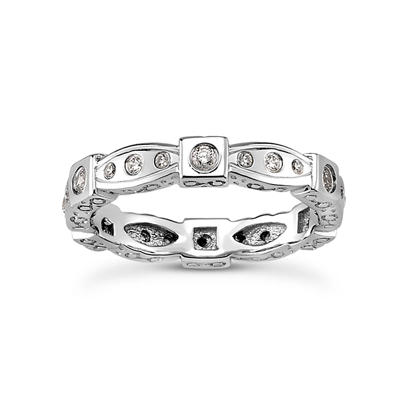 Platinum Diamond Eternity Band 0.24ct 3 Platinum Diamond Eternity Band 0.24ct