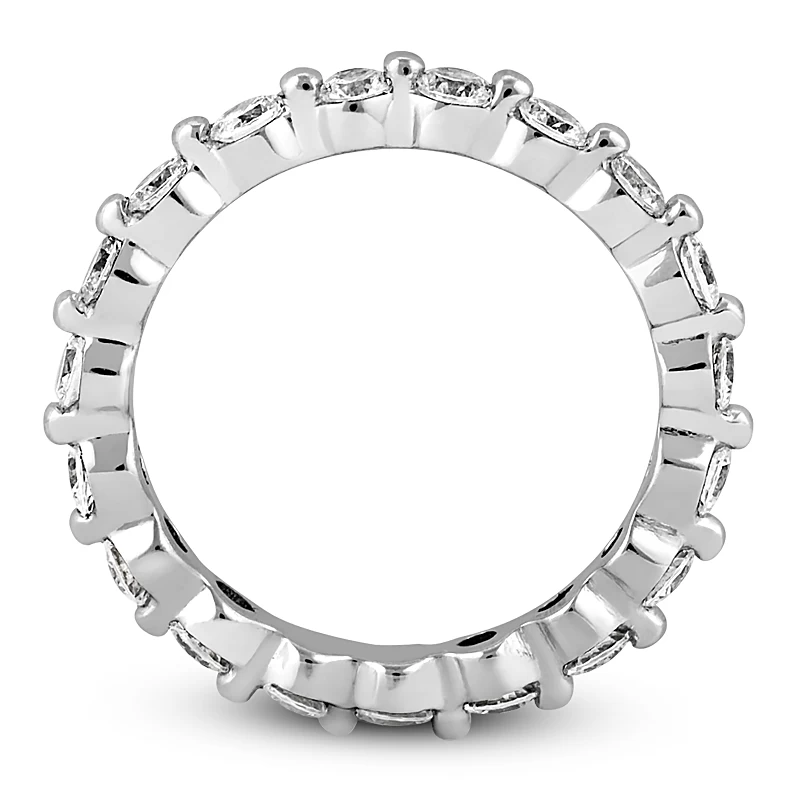 Thin Platinum Diamond Eternity Band 1.33ct 5 Thin Platinum Diamond Eternity Band 1.33ct - Image 3