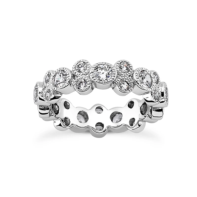 Unique Platinum Diamond Eternity Band 1.44ct 3 Unique Platinum Diamond Eternity Band 1.44ct