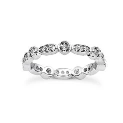 Platinum Diamond Eternity Ring 0.42ct