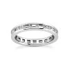Thin Platinum Diamond Eternity Ring 1.60ct