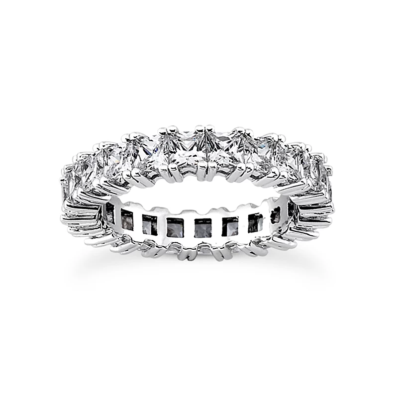 Platinum Diamond Eternity Ring 3.74ct 3 Platinum Diamond Eternity Ring 3.74ct