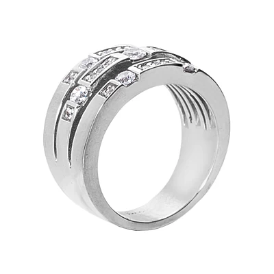 Platinum Diamond Right Hand Ring 0.64ct 11.1mm 4 Platinum Diamond Right Hand Ring 0.64ct 11.1mm - Image 2