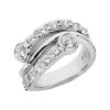 Platinum Diamond Right Hand Women's Ring 1.76ct