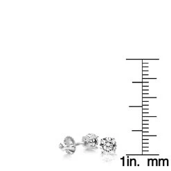 Platinum Diamond Studs Earrings 0.75ct -Fashion Accessories Shop platinum diamond studs earrings 075ct ruler