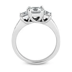 Ultra Thin Platinum Diamond Three Stones Engagement Ring 0.72ct -Fashion Accessories Shop platinum diamond three stones engagement ring 072ct p 33306 additional white