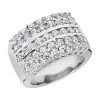 Platinum Ladies Diamond Ring 1.35ct 11.8mm