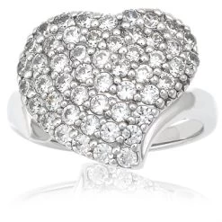Thin Platinum Ladies Diamond Ring 1.50ct