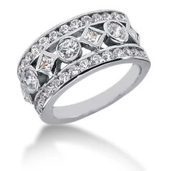 Platinum Ladies Diamond Ring 1.69ct