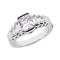 Platinum Ladies Diamond Ring 2.22ct