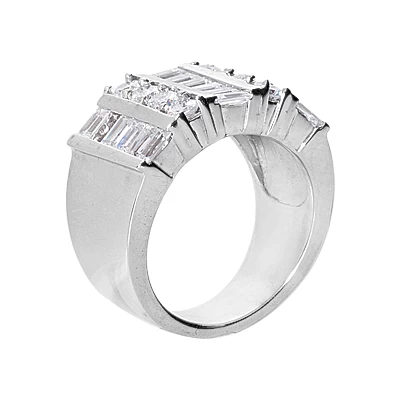 Platinum Ladies Diamond Ring 3.36ct 15.1mm 4 Platinum Ladies Diamond Ring 3.36ct 15.1mm - Image 2