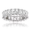 Platinum Radiant Cut Diamonds Eternity Band G/VS 6.6 Carat Anniversary Ring -Fashion Accessories Shop platinum radiant cut diamonds eternity band gvs diamond anniversary ring main