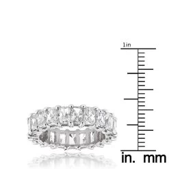 Platinum Radiant Cut Diamonds Eternity Band G/VS 6.6 Carat Anniversary Ring -Fashion Accessories Shop platinum radiant cut diamonds eternity band gvs diamond anniversary ring ruler