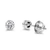 Platinum Round Diamond Bezel Earrings Studs 0.33ct -Fashion Accessories Shop platinum round diamond bezel earrings studs 033ct main