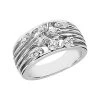 Platinum Round Diamond Ladies Ring 0.32ct