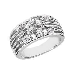 Platinum Round Diamond Ladies Ring 0.32ct