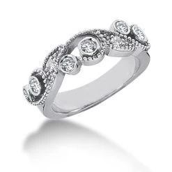 Platinum Round Diamond Ladies Ring 0.36ct