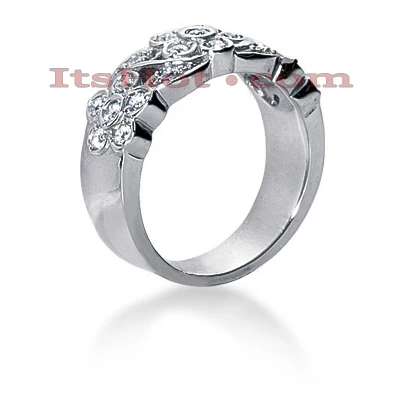 Platinum Round Diamond Ladies Ring 0.39ct 4 Platinum Round Diamond Ladies Ring 0.39ct - Image 2