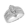 Platinum Round Diamond Ladies Ring 0.82ct 14.7mm -Fashion Accessories Shop platinum round diamond ladies ring 082ct p 32971 white 20220426