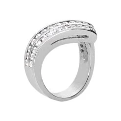 Platinum Round Diamond Ladies Ring 1.05ct 13mm -Fashion Accessories Shop platinum round diamond ladies ring 105ct p 32145 back white 20220426