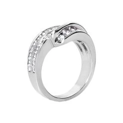 Platinum Round Diamond Ladies Ring 1.08ct -Fashion Accessories Shop platinum round diamond ladies ring 108ct p 32849 back white 20220420 20220426