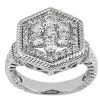 Platinum Round Diamond Ladies Ring 1.49ct