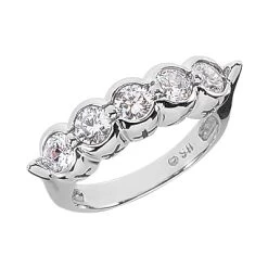 Platinum Round Diamond Ladies Ring 1.50ct 6.2mm