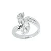Platinum Round Diamond Ladies Ring 1ct 19.3mm
